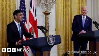 Rishi Sunak and Joe Biden announce green funding agreement