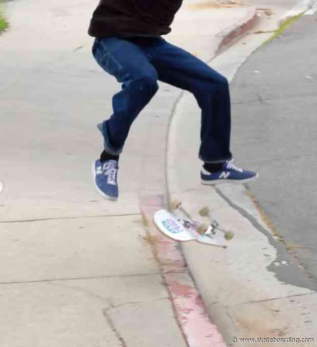 Possibly The Hardest Curb To Manual Trick Ever Done