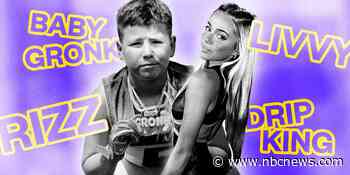 He's Baby Gronk. She's Livvy. He's got drip and she rizzed him up (and we've got it translated)