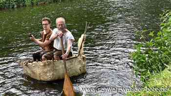 Jungfernfahrt auf der Nagold: Klaus Kälber baut historisches Kuhboot
