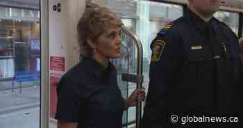 Calgary’s mayor highlights transit safety investments on CTrain ride-along