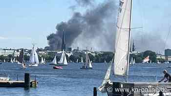 Hamburger HafenCity: Explosionen auf Gebäudedach