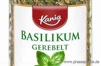 Der Hersteller TSI Consumer Goods GmbH informiert über einen Warenrückruf des Produktes "Kania Basilikum gerebelt, 15g".