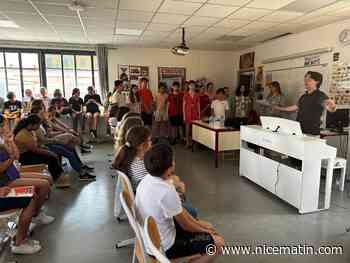 La jeunesse mentonnaise en chœur sur scène, ce vendredi soir