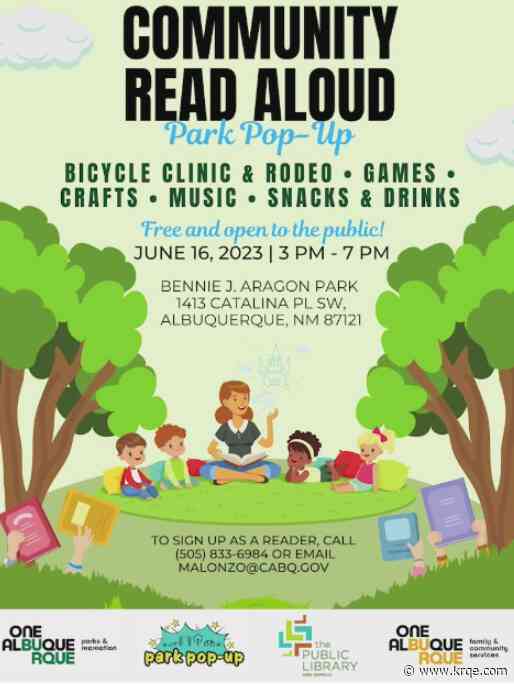 City of Albuquerque’s Parks and Recreation will host 'Park Pop-Up: Community Read Aloud'