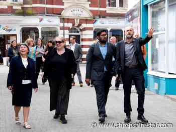 Transport on agenda as senior figures come together for tour in Shropshire