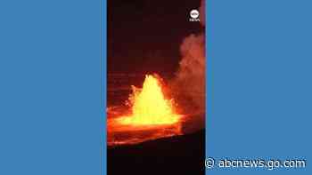 WATCH:  Hawaii's Kilauea volcano erupts after 3-month pause