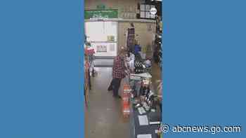 WATCH:  Would-be thief foiled by locked door at liquor store