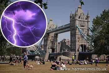 Met Office: Hour-by-hour forecast for London amid thunderstorm warning