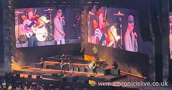 Sam Fender joined on St James’ Park stage by brother Liam as Friday night becomes family affair