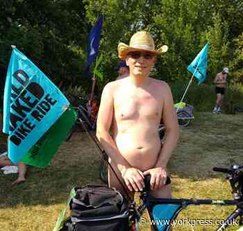 Naked cyclists ride five miles through York city centre