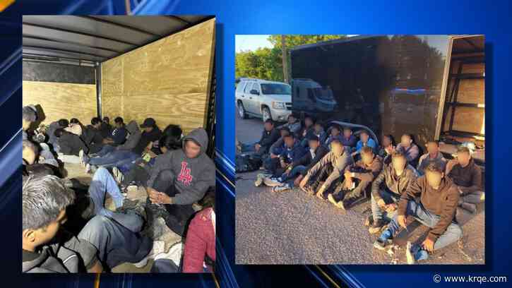 New Mexico border agents rescue 35 migrants from hot box trailer after smugglers run off