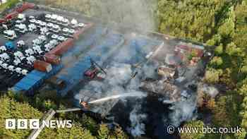 Accrington fire crews tackle blaze at commercial property