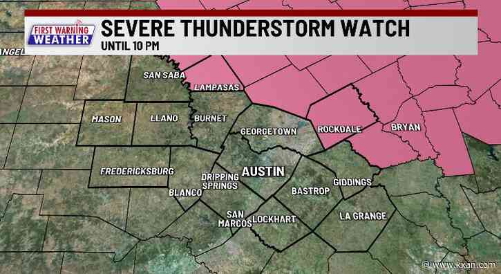 Severe thunderstorm watch for northern areas tonight