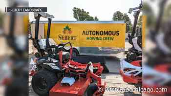 A suburban company is using self-driving lawnmowers, and it's one of the first to do so