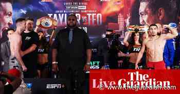 Josh Taylor v Teófimo López: WBO junior welterweight title fight – live