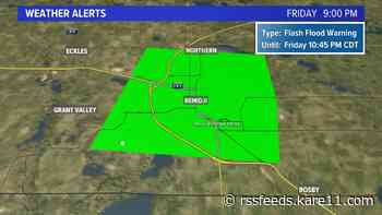 Flash Flood Warning declared, hail spotted in Bemidji