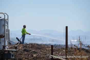 Smoke lingers in aftermath of Mesa mulch fire