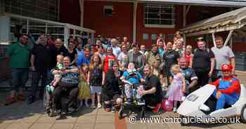 North Shields superhero Milo Browne defies the odds to celebrate 11th birthday