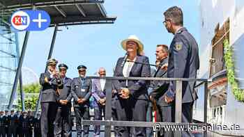 Warnemünde – Schiffstaufe: Innenministerin Nancy Faeser scheitert an Sektflasche