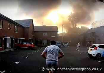 Dramatic video shows Blackburn residents flee from explosion