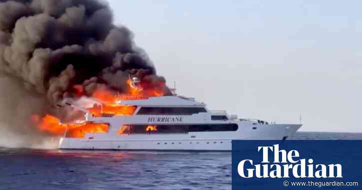 Three British tourists missing in Egypt after boat catches fire