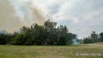Reduced visibility on major Calgary road due to smoke
