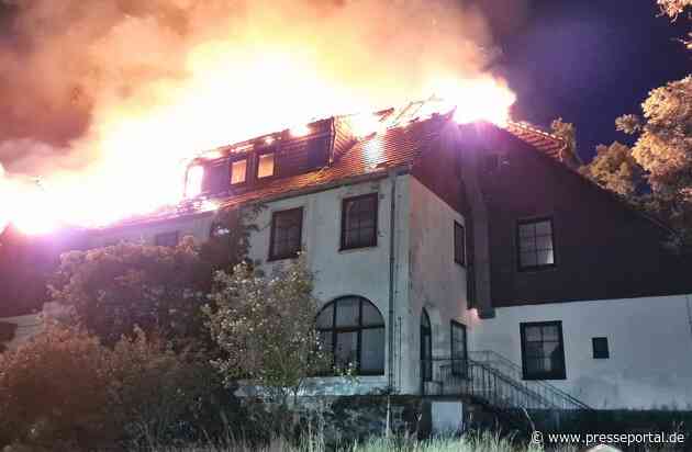 POL-NB: Hoher Sachschadennach Brand eines leerstehenden Gebäudes in Feldberg (LK MSE)