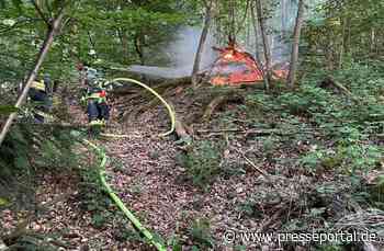 FW Stuttgart: Brand in Stuttgarter Waldgebiet