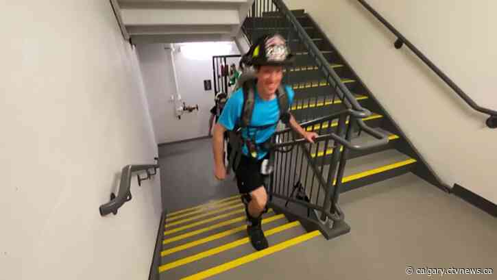 Hundreds climb Calgary's tallest building for charity