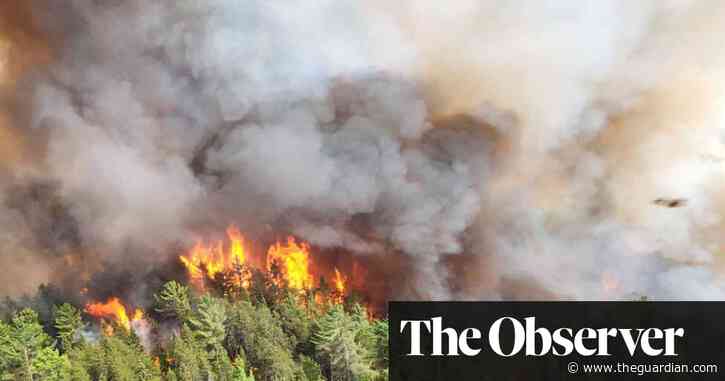 Exhausted crews battle Canadian wildfires as experts issue climate warning