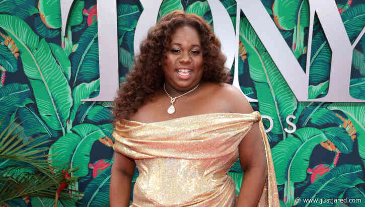 'Shucked' Nominee Alex Newell Glistens in Gold Gown at Tony Awards 2023