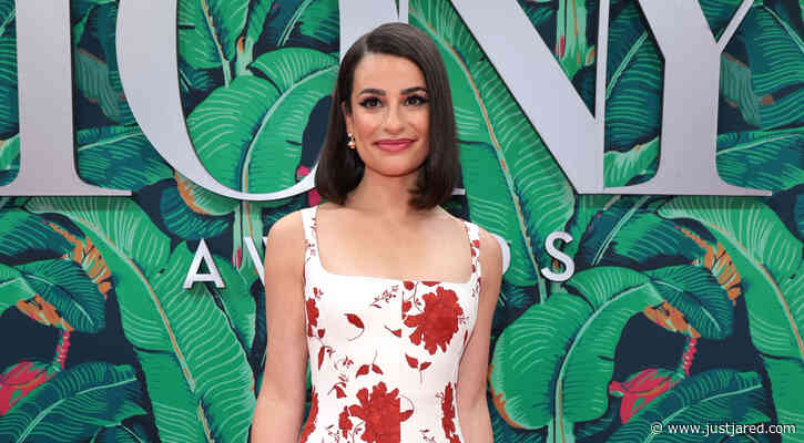 Lea Michele Stuns in Floral Dress on Tony Awards 2023 Red Carpet Ahead of 'Funny Girl' Performance