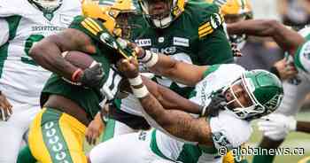 Roughriders lean on defence to edge Elks 17-13 in season-opening road win