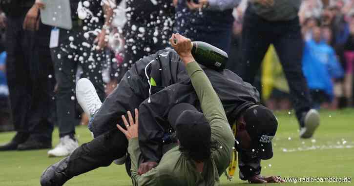 Jubel von Golfer Hadwin durch Security unsanft gestoppt