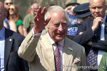 King Charles in Pickering: Concern as woman appears to faint