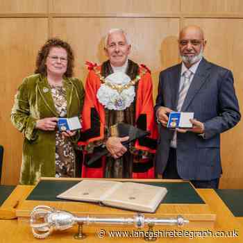 Hyndburn bestows Freedom of Borough on two more eminent citizens