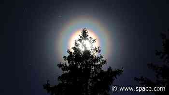 Shining rainbow rings around the sun photographed in Finland. What caused them?