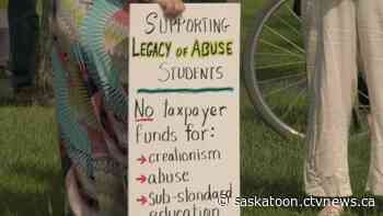 Saskatoon protesters call on province to stop funding embattled private school