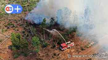 Waldbrand bei Jüterbog: Flammen sind noch nicht unter Kontrolle