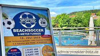 Event im Calwer Freibad: „Spotted.kreiscalw“-Gründer organisiert Beachsoccer-Turnier