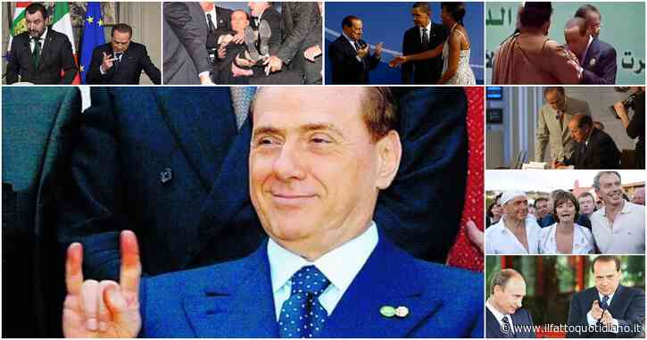 La storia politica di Berlusconi in 16 scatti iconici: dal contratto con gli italiani al mitra accanto Putin fino a “Mr Obamaaa” – Il fotoracconto