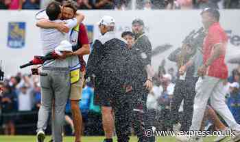 Canadian Open security guard flattens Adam Hadwin after Nick Taylor's dramatic playoff win