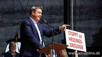 Heizungsgesetz: Markus Söders polarisiert in Erding - Kritik von Grünen