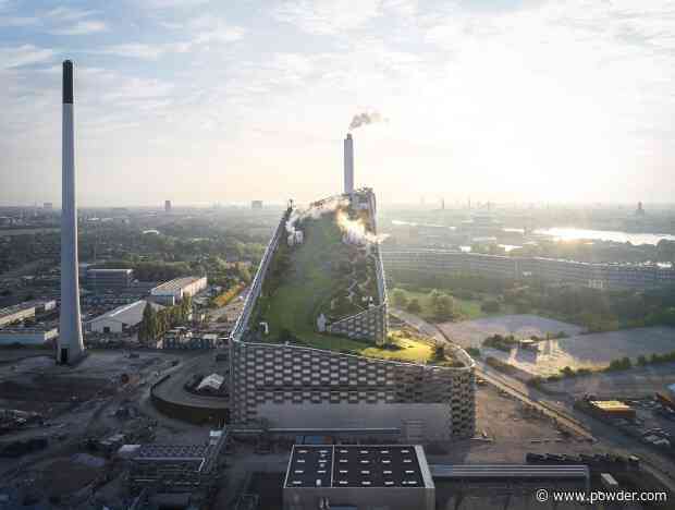 Pro Skiers Ride Rooftop Terrain Park On State Of The Art Power Plant