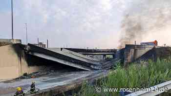 Nach Lastwagen-Brand: Stark befahrene Autobahnbrücke in Philadelphia bricht ein