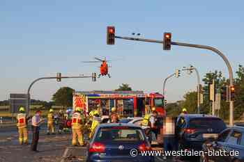 Sechs Verletzte bei schwerem Verkehrsunfall in Paderborn