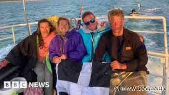 Bude swimmers complete 16-hour Channel relay swim