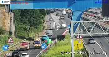 Live: Crash blocks M4 slip road and sparks long traffic queues