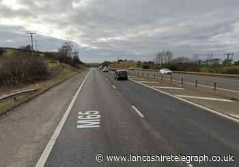 Delays and queues on M65 near Blackburn due to crash